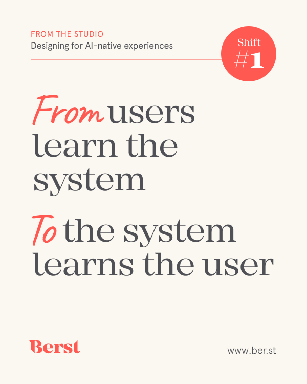 Designing for AI native products - Part 1