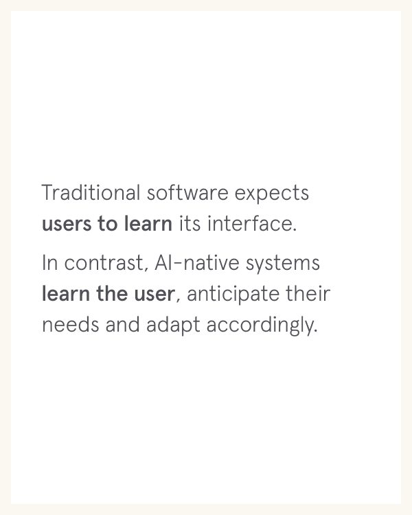 Designing for AI native products - Part 1