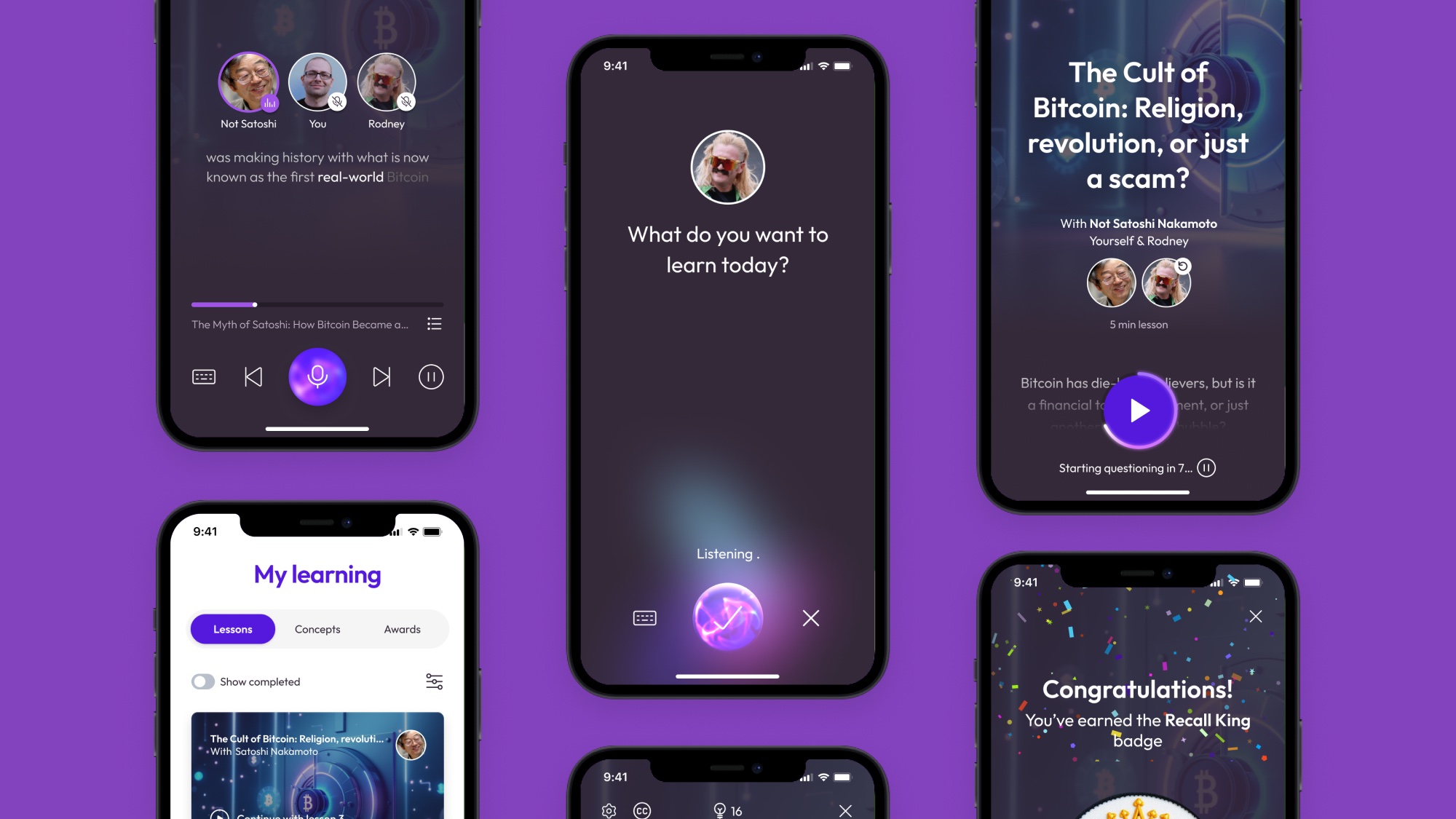 A collection of screen designs for Mindmax